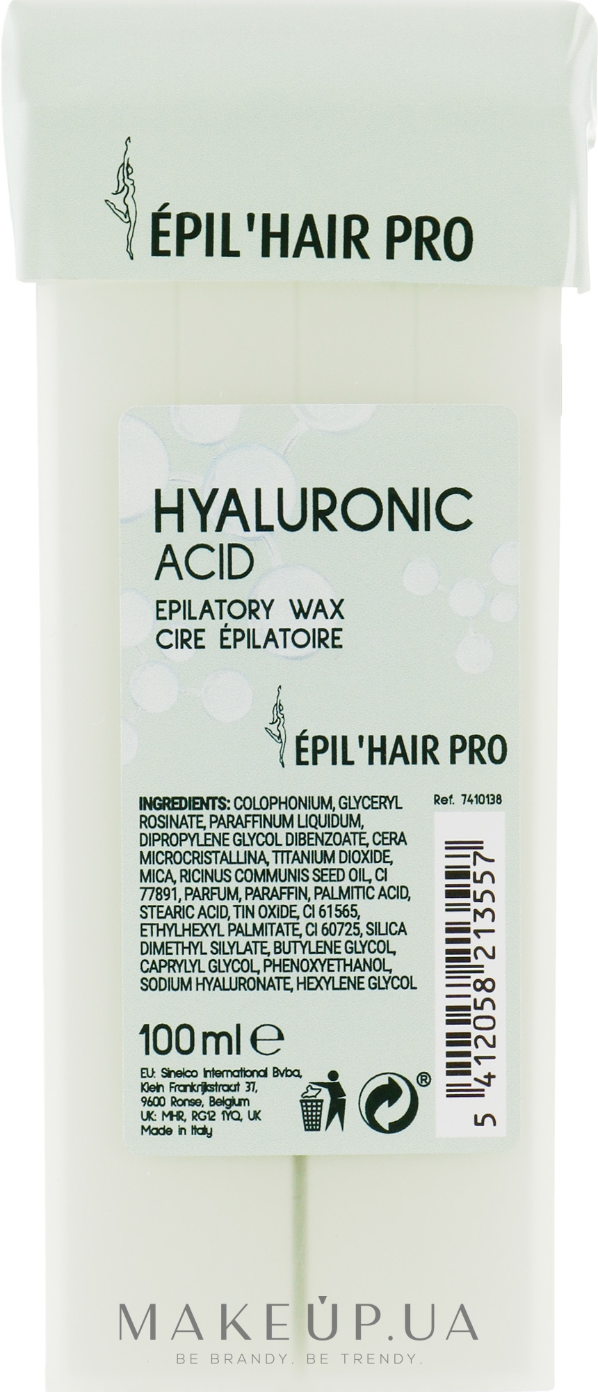 Воск в кассете - Sibel Epil' Hair Pro Hyaluronic Acid — фото 100ml