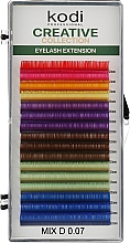 Накладные ресницы цветные Creative Collection D 0.07 (16 рядов: 12 мм) - Kodi Professional — фото N1