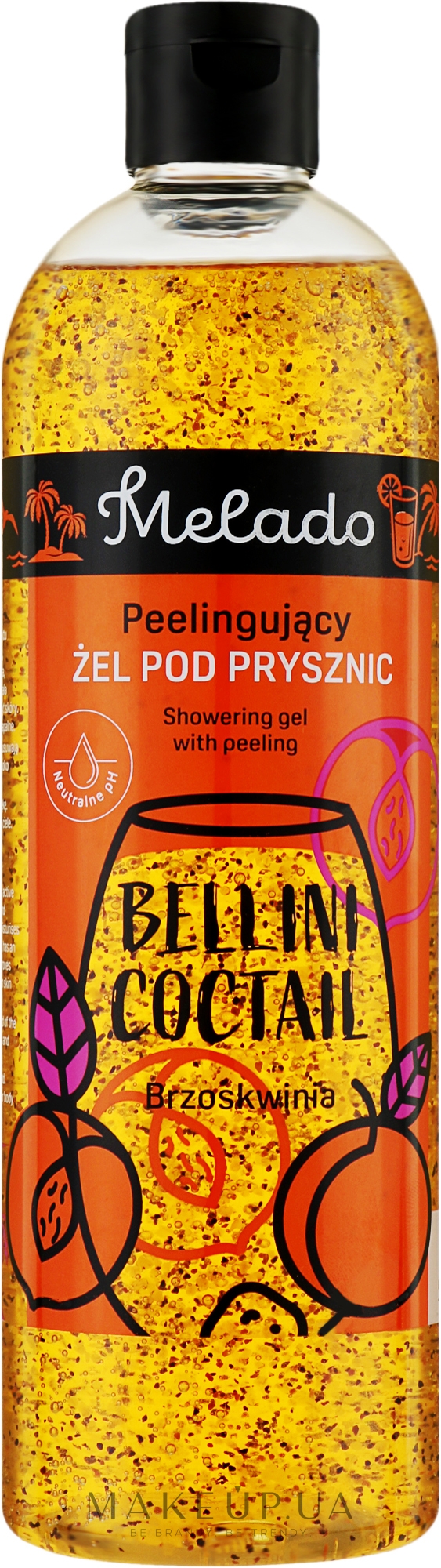 Гель для душу зі скрабом "Белліні" - Natigo Melado Shower Gel Bellini Coctail — фото 500ml