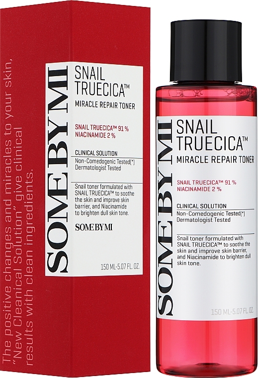 Восстанавливающий тонер с муцином черной улитки - Some By Mi Snail Truecica Miracle Repair Toner — фото N2