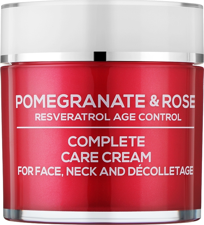Комплексный крем для ухода за лицом, шеей и декольте - BioFresh Via Natural Pomergranate & Rose Complete Care Cream  — фото N1