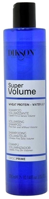 Шампунь для волос с эффектом обьема с протеинами пшеницы и экстрактом кувшинки - Dikson Super Volume Shampoo — фото N1