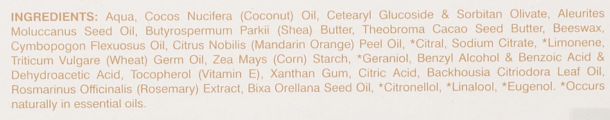 Крем-баттер для тела "Лемонграсс и Мандарин" - Sensatia Botanicals Lemongrass & Mandarin Body Butter — фото N4