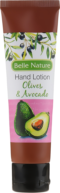 Бальзам-крем для рук з ароматом оливок і авокадо - Belle Nature Hand Lotion Olives&Avocado — фото N1