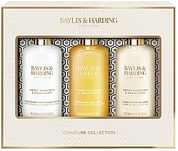 Парфумерія, косметика Набір - Baylis & Harding Sweet Mandarin & Grapefruit Luxury Bathing Essentials Gift Set (sh/gel/300ml + sh/cr/300ml + b/lot/300ml)