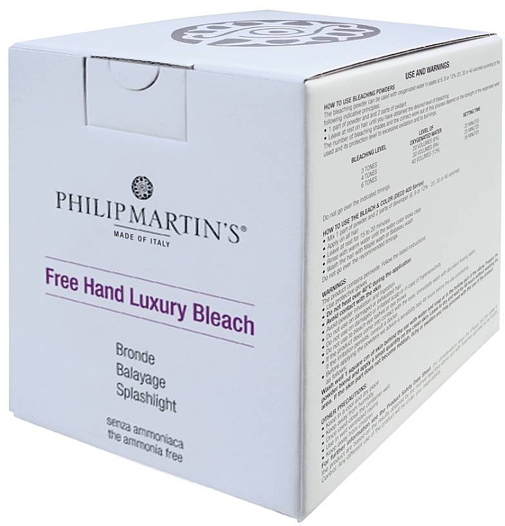 Лакшери пудра для осветления волос - Philip Martin's Free Hand Luxury Bleach — фото N1