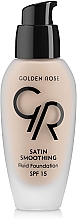 Духи, Парфюмерия, косметика УЦЕНКА Тональный крем - Golden Rose Satin Smoothing Fluid Foundation SPF15 *