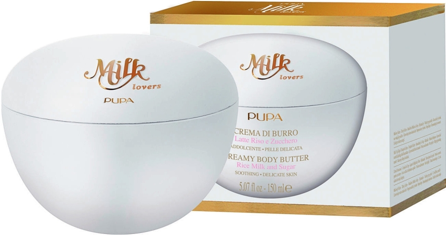 Крем-масло для тела - Pupa Milk Lovers Rice Milk And Sugar Creamy Body Butter — фото N1