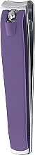 Кусачки для ногтей большие, 499126, фиолетовые - Inter-Vion — фото N1