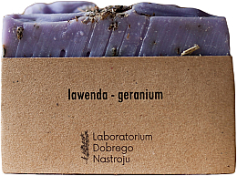 Парфумерія, косметика Натуральне мило «Лаванда-герань» - Laboratorium Dobrego Nastroju