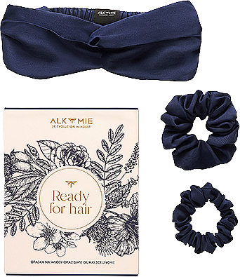 Набор для волос, синий - Alkmie Ready For Hair (access/3pcs) — фото N1