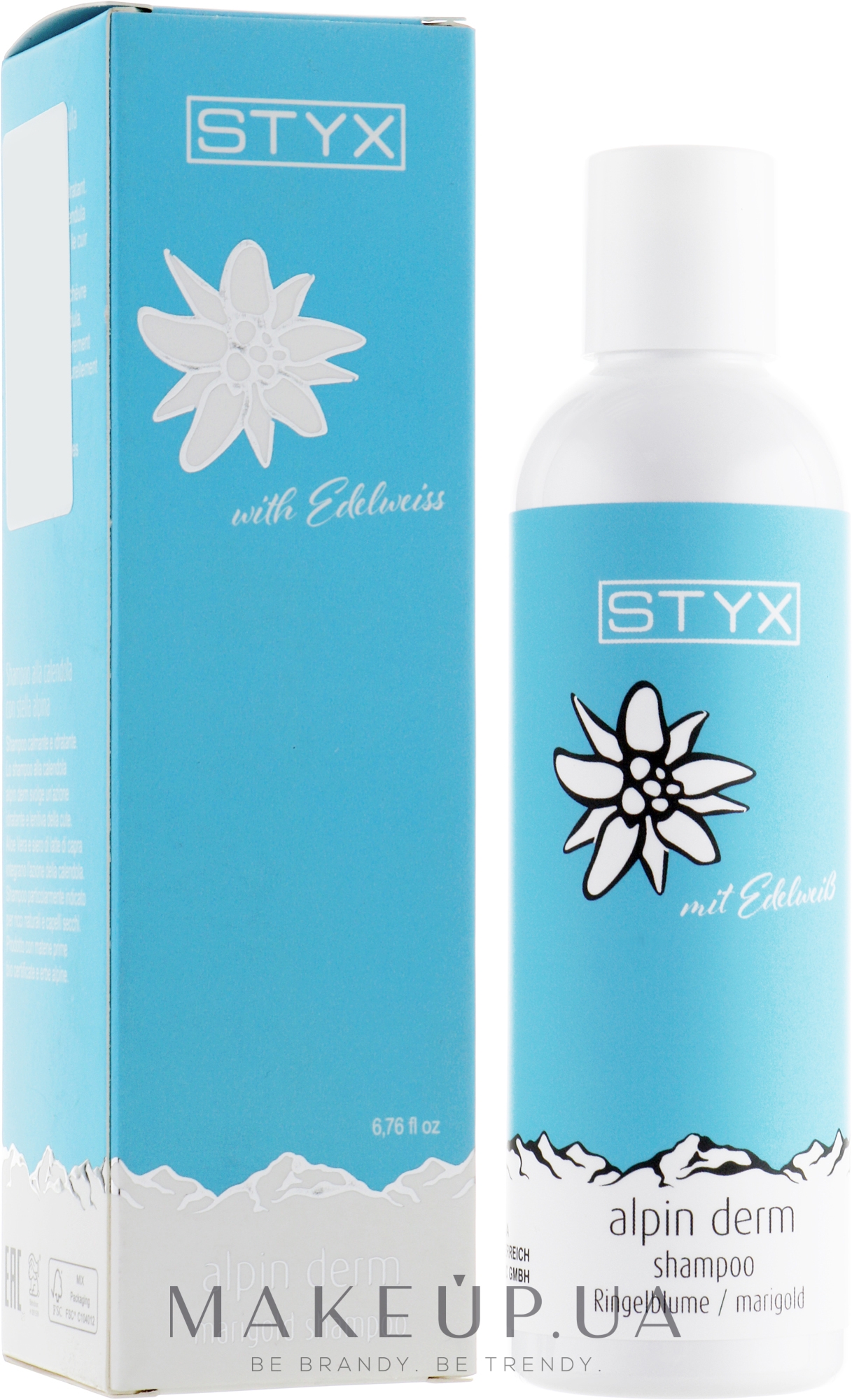 Шампунь для волосся "На кобилячому молоці", з календулою - Styx Alpin Derm Ringelblume Shampoo — фото 200ml