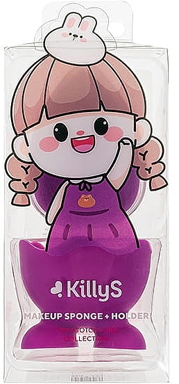 Спонж для макияжа, фиолетовый - KillyS Tamagotchi Girl Violet — фото N1