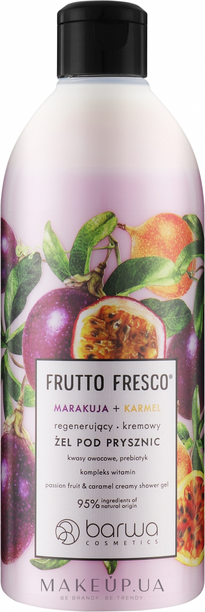 Восстанавливающий гель для душа "Маракуйя и карамель" - Barwa Frutto Fresco Passion Fruit & Caramel Creamy Shower Gel — фото 480ml
