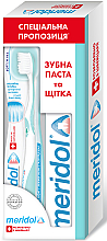 Парфумерія, косметика УЦІНКА Набір - Meridol Brosse A Dent Chirurgicale Ultra Souple (t/past/75ml + t/brush/1pcs) *