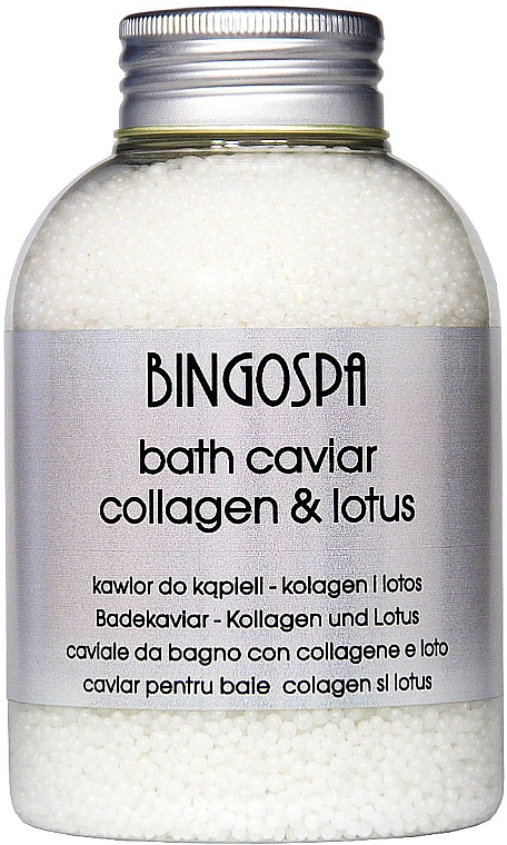 Соль для ванн с коллагеном и лотосом - BingoSpa Yoga Caviar Lotus And Collagen Bath Salt — фото N1
