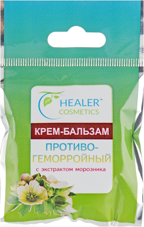 Крем-бальзам противогеморройный к экстрактом морозника - Healer Cosmetics