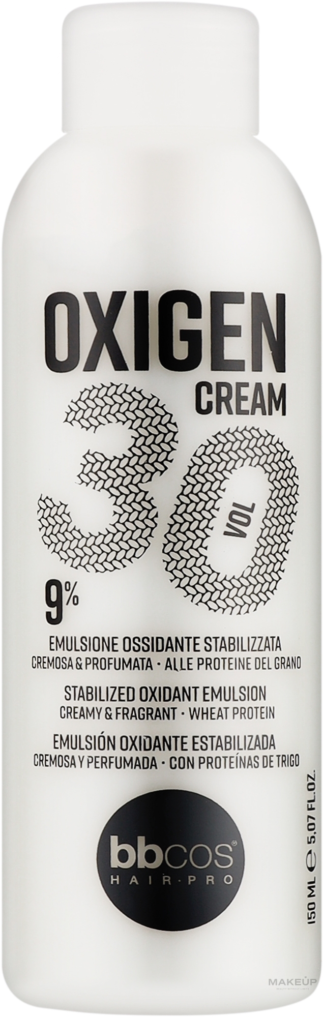 Окисник кремоподібний 9% - BBcos Oxigen Cream 30 Vol — фото 150ml