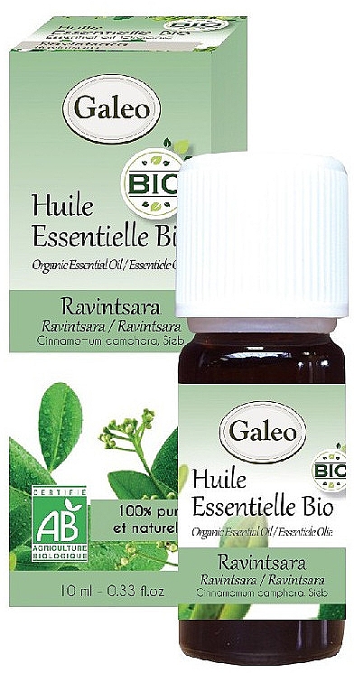 Органічна ефірна олія равінтсара - Galeo Organic Essential Oil Ravintsara — фото N1