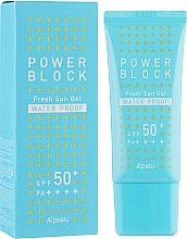 Парфумерія, косметика Сонцезахисний гель - A'Pieu Power Block Water Proof Fresh Sun Gel SPF50+ PA++++