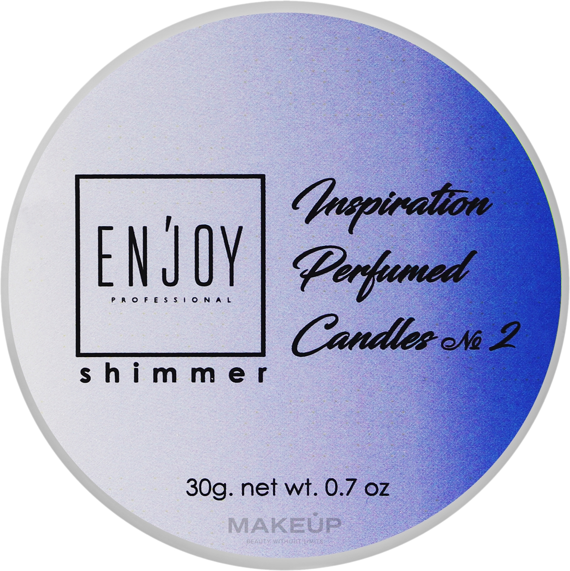 Парфумована масажна свічка - Enjoy Professional Shimmer Perfumed Candle Inspiration #2 — фото 30g
