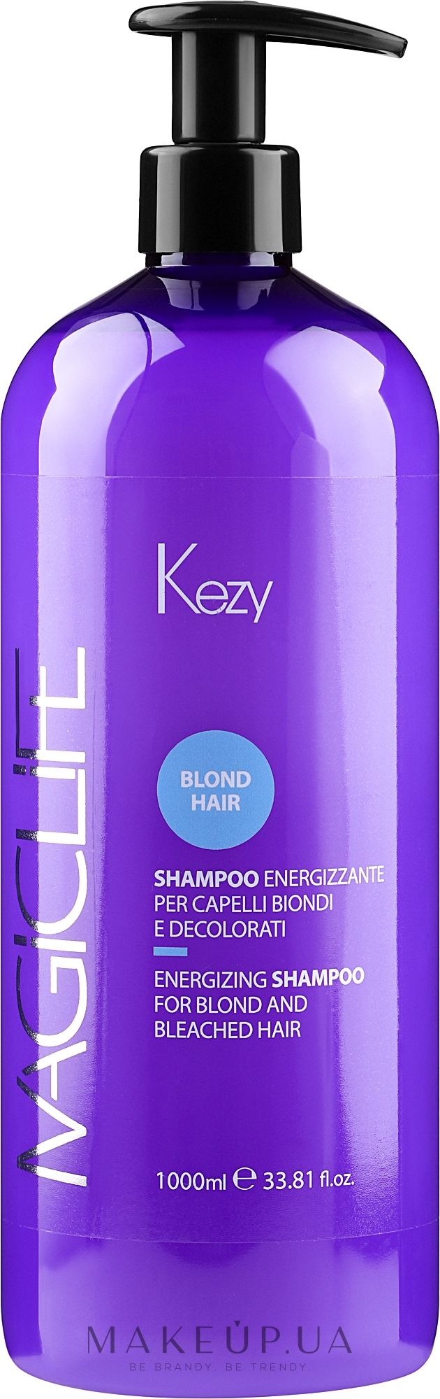 Шампунь укрепляющий для светлых и обесцвеченных волос - Kezy Magic Life Energizzante Shampoo  — фото 1000ml
