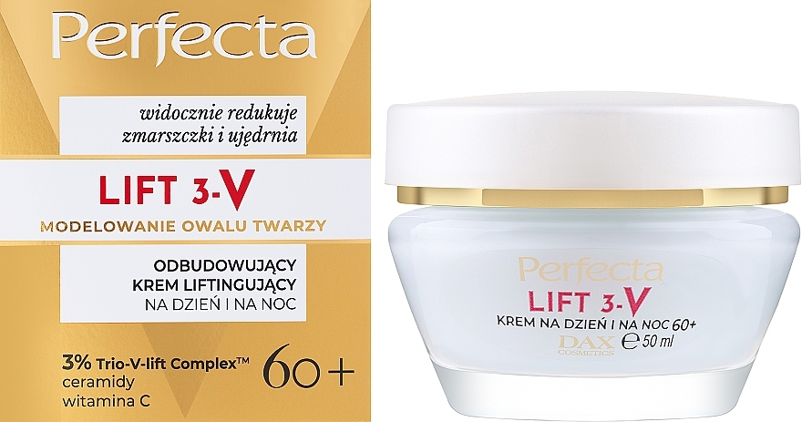 Восстанавливающий крем-лифтинг на день и ночь - Perfecta Lift 3-V 3% Trio-V-Lift Complex 60+ — фото N1