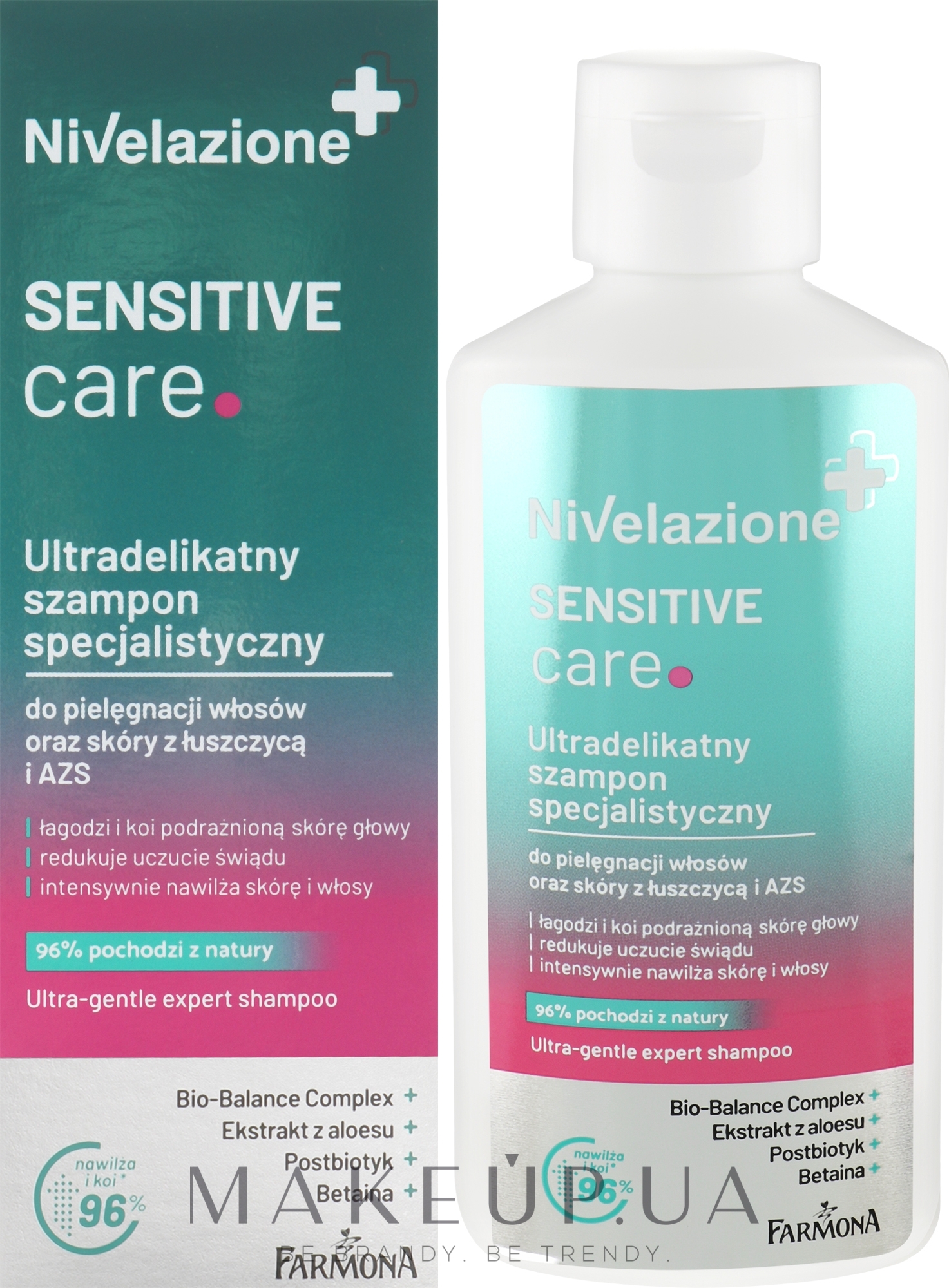 Ультраделикатный шампунь для кожи с проявлением псориаза - Farmona Nivelazione Sensitive Care Ultra-Delicate Shampoo — фото 100ml