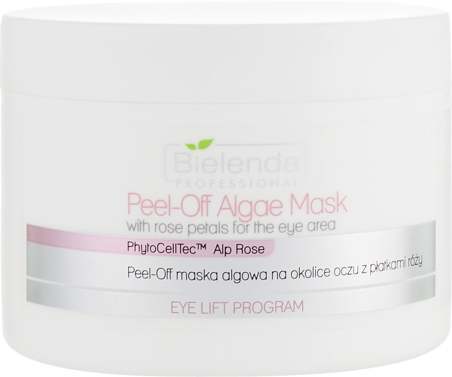 Альгинатная маска с лепестками роз для области глаз - Bielenda Professional Eye Lift Program Peel-Off Algae Mask