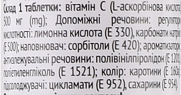 Вітамін С 500 мг зі смаком апельсина, шипучі таблетки - Baum Pharm — фото N2