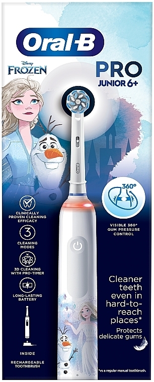 Електрична зубна щітка - Oral-B Pro Junior Frozen — фото N2
