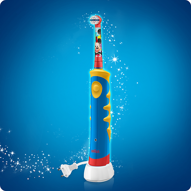 Электрическая зубная щетка детская Braun Oral-B Mickey for Kids D10.513 К