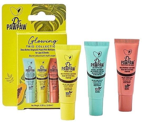 Набор - Dr. PAWPAW Glowing Trio Collection (3 x balm/10ml) — фото N1