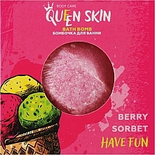 Бомбочка для ванны "Ягодный сорбет" - Queen Skin Bath Bomb Berry Sorbet — фото N2