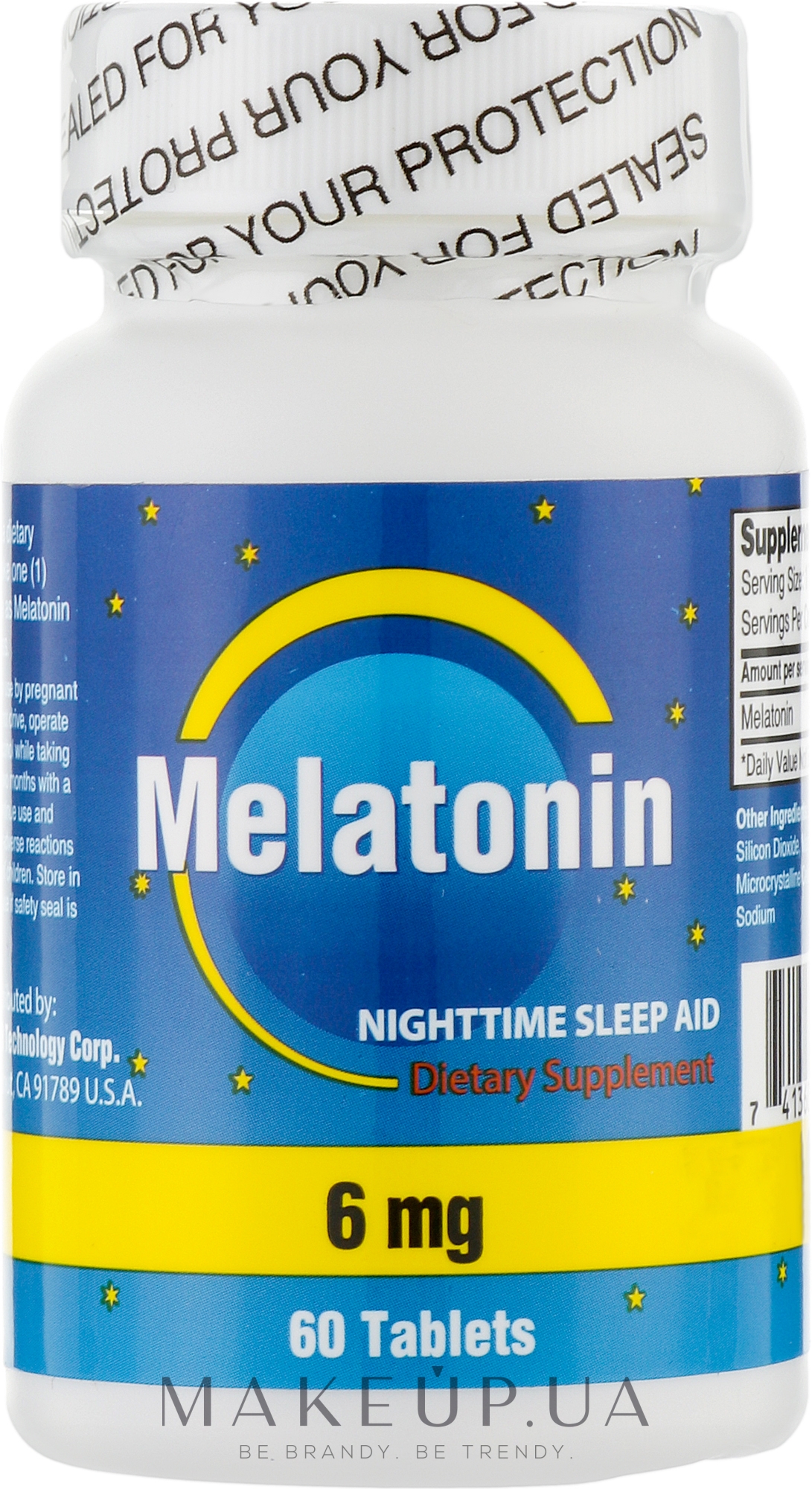 Пищевая добавка "Мелатонин", 60 таблеток - NCB — фото 60шт