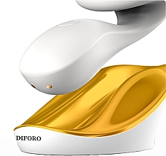 Очищувальна щітка-масажер для обличчя, золотиста - Diforo Arum Gold — фото N2