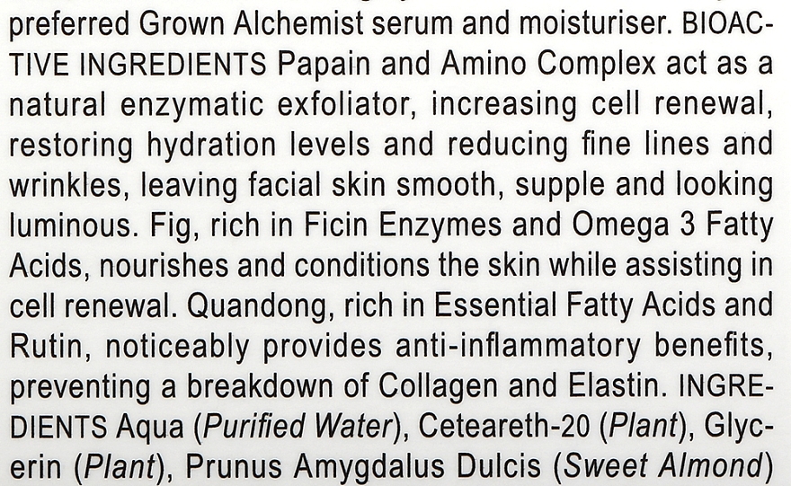 Энзимный эксфолиант для лица - Grown Alchemist Enzyme Exfoliant Papain & Amino Complex (тестер) — фото N3