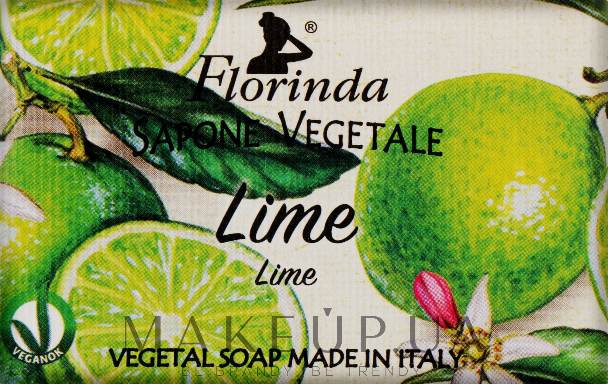 Мыло натуральное "Лайм" - Florinda Lemon Natural Soap — фото 50g