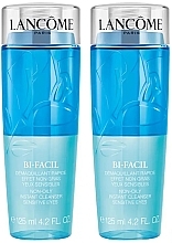 Духи, Парфюмерия, косметика Набор - Lancome Bi-Facil Eye Make-Up Remover Duo Set (eye/makeup/remover/125mlx2)