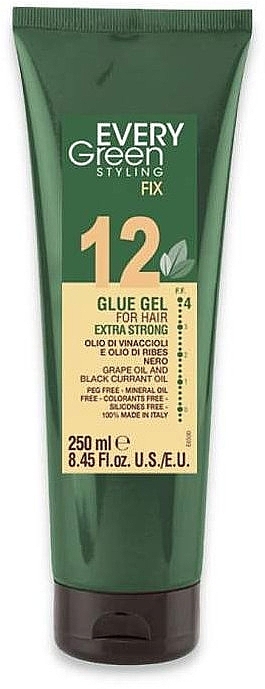 Влагостойкий фиксирующий гель для волос - EveryGreen 12 Glue Gel Extra Strong — фото N1