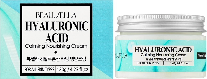 Зволожувальний крем із гіалуроновою кислотою - Beausella Hyaluronic Acid Calming Nourishing Cream — фото N2