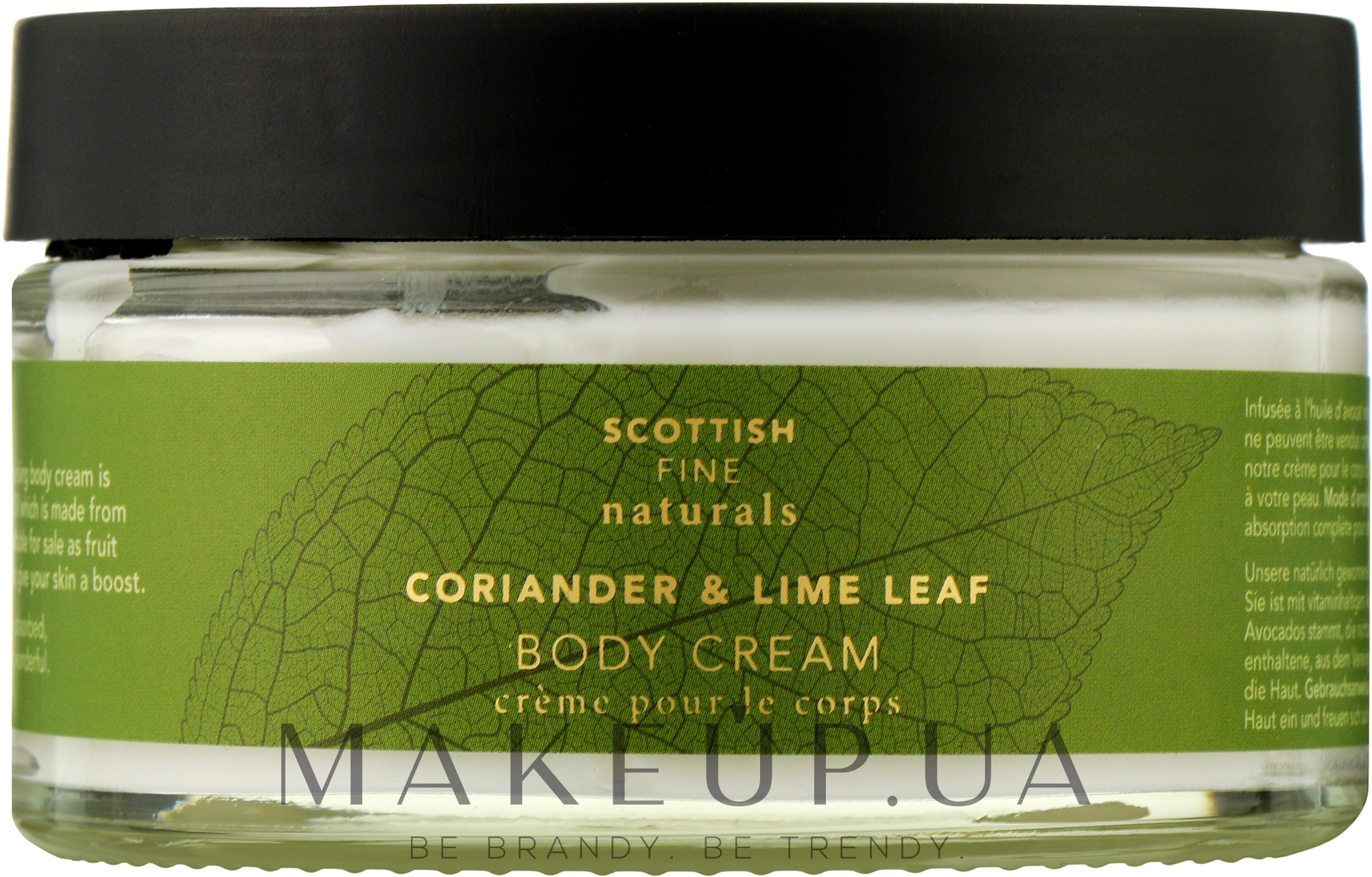 Крем для тіла "Коріандр і листя лайма" - Scottish Fine Soaps Naturals Coriander & Lime Leaf Body Cream — фото 200ml