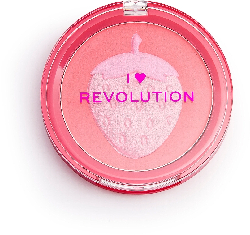 Рум'яна для обличчя - I Heart Revolution Fruity Blusher Soft Shimmer Blusher — фото N1