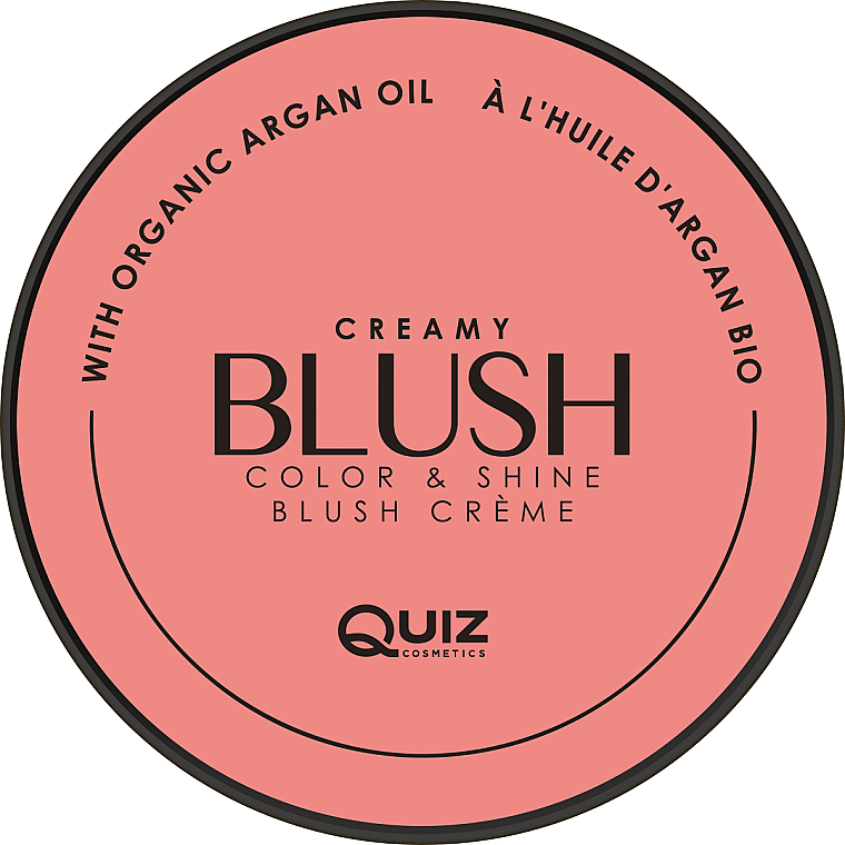 Кремовые румяна - Quiz Cosmetics Creamy Blush Compact Powder 