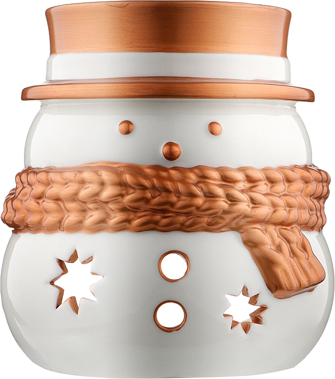 Підсвічник для свічок у банці - Yankee Candle Jackson Frost Luminary Snowman Jar Holder — фото N1