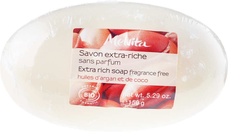 Мыло с маслом Ши - Melvita Body Care Savon Extra-Riche Soap — фото N1