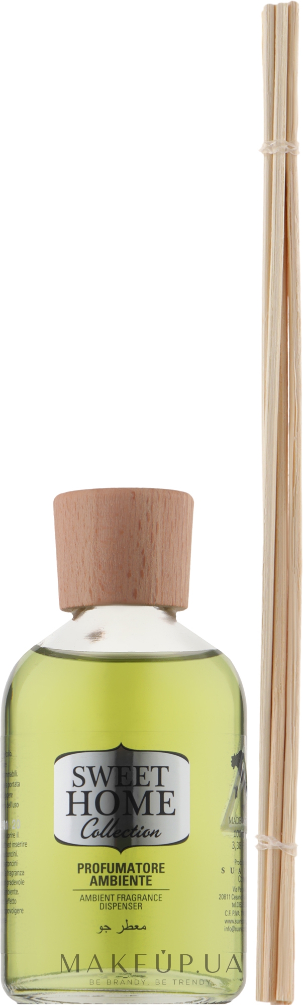 Ароматизатор для будинку "Green Tea & Hemp " - Sweet Home Collection Diffuser — фото 100ml