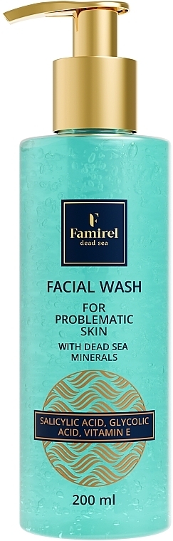 Гель для умывания проблемной кожи лица - Famirel Facial Wash For Problematic Skin With Dead Sea Minerals