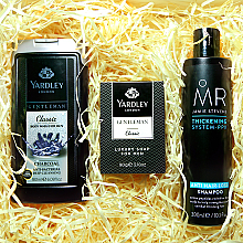 Парфумерія, косметика Набір для чоловіків - Yardley Gentleman Classic (soap/90g + sh/gel/180ml + shm/300ml) *