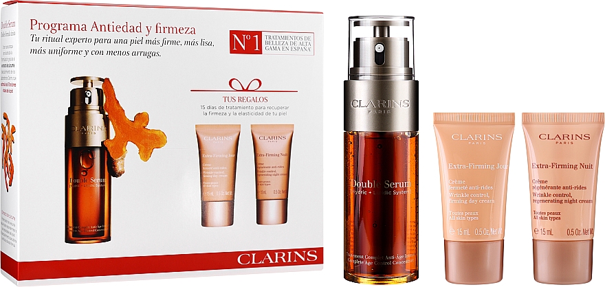 Набір - Clarins Extra-Firming (cr/15ml + cr/15ml + ser/50ml) — фото N1